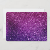 ピンクと紫のきらめく宝石 サンキューカード (裏面)