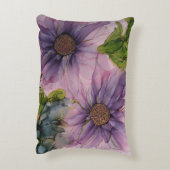 ピンクと紫のアルコールインクの花e アクセントクッション (裏面(縦))