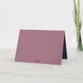 ピンクと紫のインク聖家族 シーズンカード (裏面)