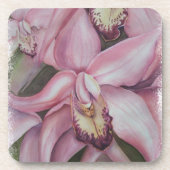 ピンクと紫のエキゾチックなオーキコースター コースター (正面)