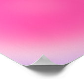 ピンクと紫のオーラグラデーション ポスター (角)