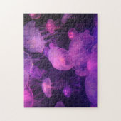 ピンクと紫のクラゲ ジグソーパズル (縦)