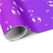 ピンクと紫のグラデーションの泡 ラッピングペーパー (ロールコーナー)