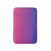 ピンクと紫のグラデーション色 バスマット (正面縦)