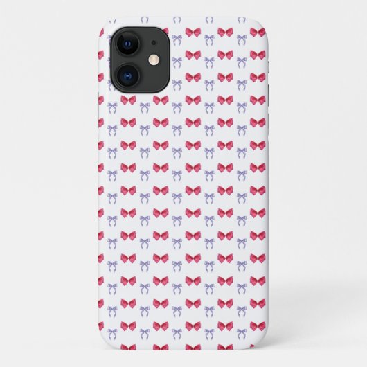 ピンクと紫のコケット弓 Case-Mate iPhoneケース (裏面)