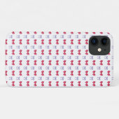 ピンクと紫のコケット弓 Case-Mate iPhoneケース (裏面(横))