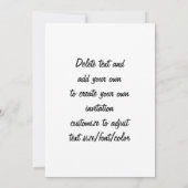 ピンクと紫のシボロン 招待状 (裏面)