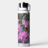 ピンクと紫のシャクナゲフローラ ウォーターボトル (背面)