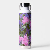 ピンクと紫のシャクナゲフローラ ウォーターボトル (正面)