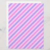 ピンクと紫のストリップスクラップブック紙 (正面/裏面)