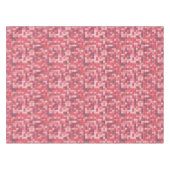 ピンクと紫のタイルモザイク テーブルクロス (正面(横))