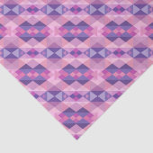 ピンクと紫のダイヤモンド幾何学模様 薄葉紙 (詳細)