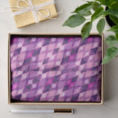 ピンクと紫のダイヤモンド幾何学模様 薄葉紙 (ギフト)