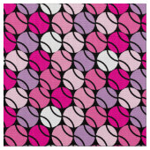 ピンクと紫のテニスボール ファブリック (クローズアップ)