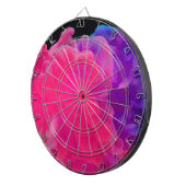 ピンクと紫のデジタルスモーク ダーツボード (正面右)