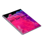 ピンクと紫のデジタルスモーク ノートブック (右側)