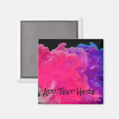 ピンクと紫のデジタルスモーク マグネット (正面/裏面)