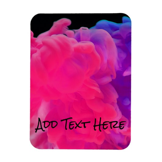 ピンクと紫のデジタルスモーク マグネット (縦)