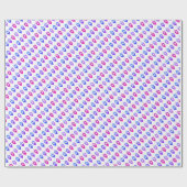 ピンクと紫のドレイドスハヌカー ラッピングペーパー (フラット)