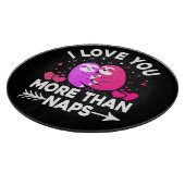 ピンクと紫のナマケモノより昼寝が好き カッティングボード (角)