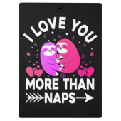 ピンクと紫のナマケモノより昼寝が好き クリップボード (裏面)