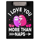 ピンクと紫のナマケモノより昼寝が好き クリップボード (正面)