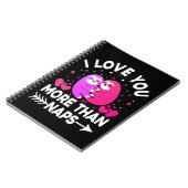 ピンクと紫のナマケモノより昼寝が好き ノートブック (左側)