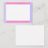 ピンクと紫のノートカード ノートカード (正面/裏面)