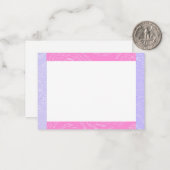 ピンクと紫のノートカード ノートカード (正面/裏面インサイチュ)