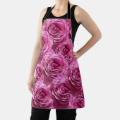 ピンクと紫のバラ エプロン (インサイチュ)