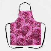 ピンクと紫のバラ エプロン (正面)
