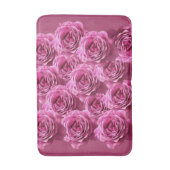 ピンクと紫のバラ バスマット (正面縦)