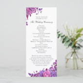 ピンクと紫のバラ。結婚薄紫花 プログラム (スタンド正面)