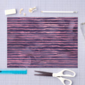 ピンクと紫のパタストライプのーン 薄葉紙 (クラフト)