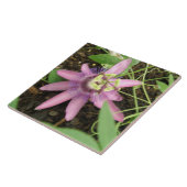 ピンクと紫のパッションフラワータイル タイル (側面)