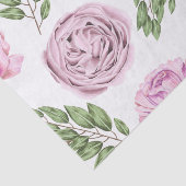 ピンクと紫のフローラティッシュペーパー 薄葉紙 (詳細)