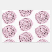 ピンクと紫のフローララッピングシート ラッピングペーパーシート (正面2)