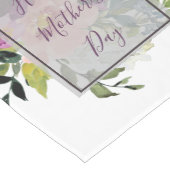 ピンクと紫のフローラ母の日 ミディアムテーブルランナー (コーナー)