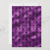 ピンクと紫のフローラ結婚のゲ減らストリスト 案内状 (裏面)