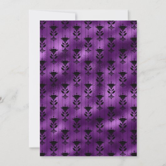 ピンクと紫のフローラ結婚のゲ減らストリスト 案内状 (裏面)