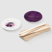 ピンクと紫のフローラ結婚の ハンドファン (組立なし)