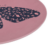 ピンクと紫のフローラ カッティングボード (角)