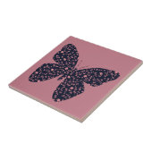 ピンクと紫のフローラ タイル (側面)