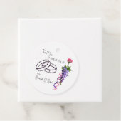 ピンクと紫のフローラ フェイバータグ (インサイチュ)