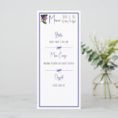 ピンクと紫のフローラ メニュー (スタンド正面)