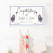 ピンクと紫のフローラ 横断幕 (インサイチュ)