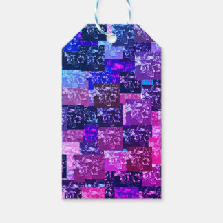 ピンクと紫のブローケンメイド ギフトタグ