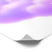 ピンクと紫のプリンセス城、ベビーガール引用文 ポスター (角)