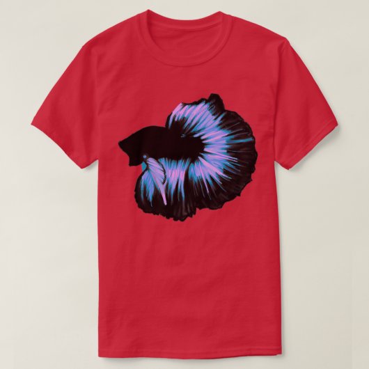 ピンクと紫のベッタ Tシャツ (デザイン正面)