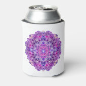 ピンクと紫のマンダラパターン 缶クーラー (缶裏面)